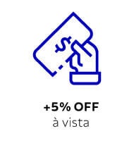 +5% PFF &agrave; vista